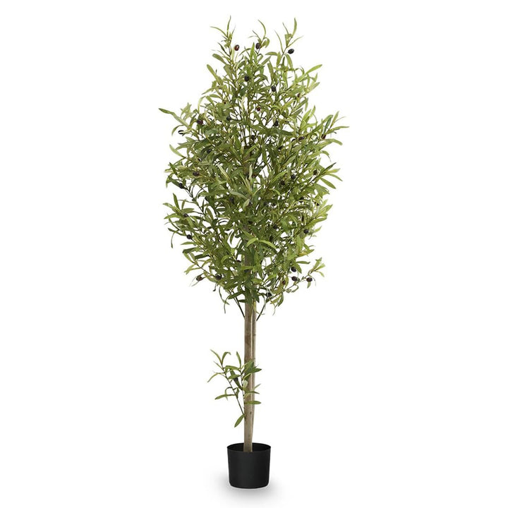 Maia Shop Artificial Olive Tree 5 Feet Tall Potted Home Decoration, 60 Inches