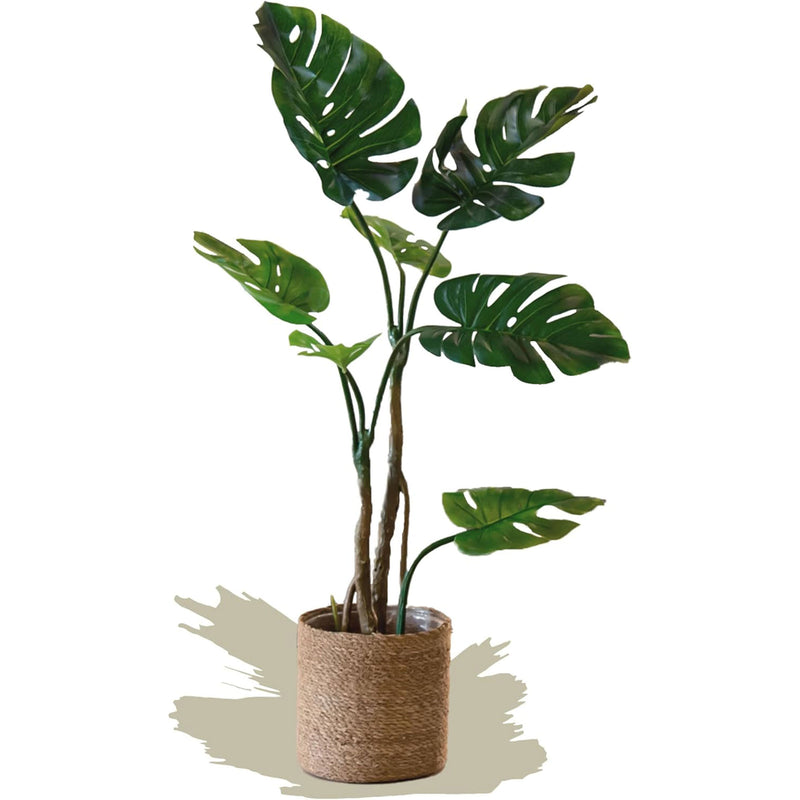 Maia Shop Artificial Monstera Palm Tree Home Decoration, 47 Inches (Used)