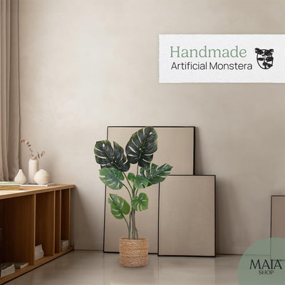 Maia Shop Artificial Monstera Palm Tree Home Decoration, 47 Inches (Used) - VMInnovations