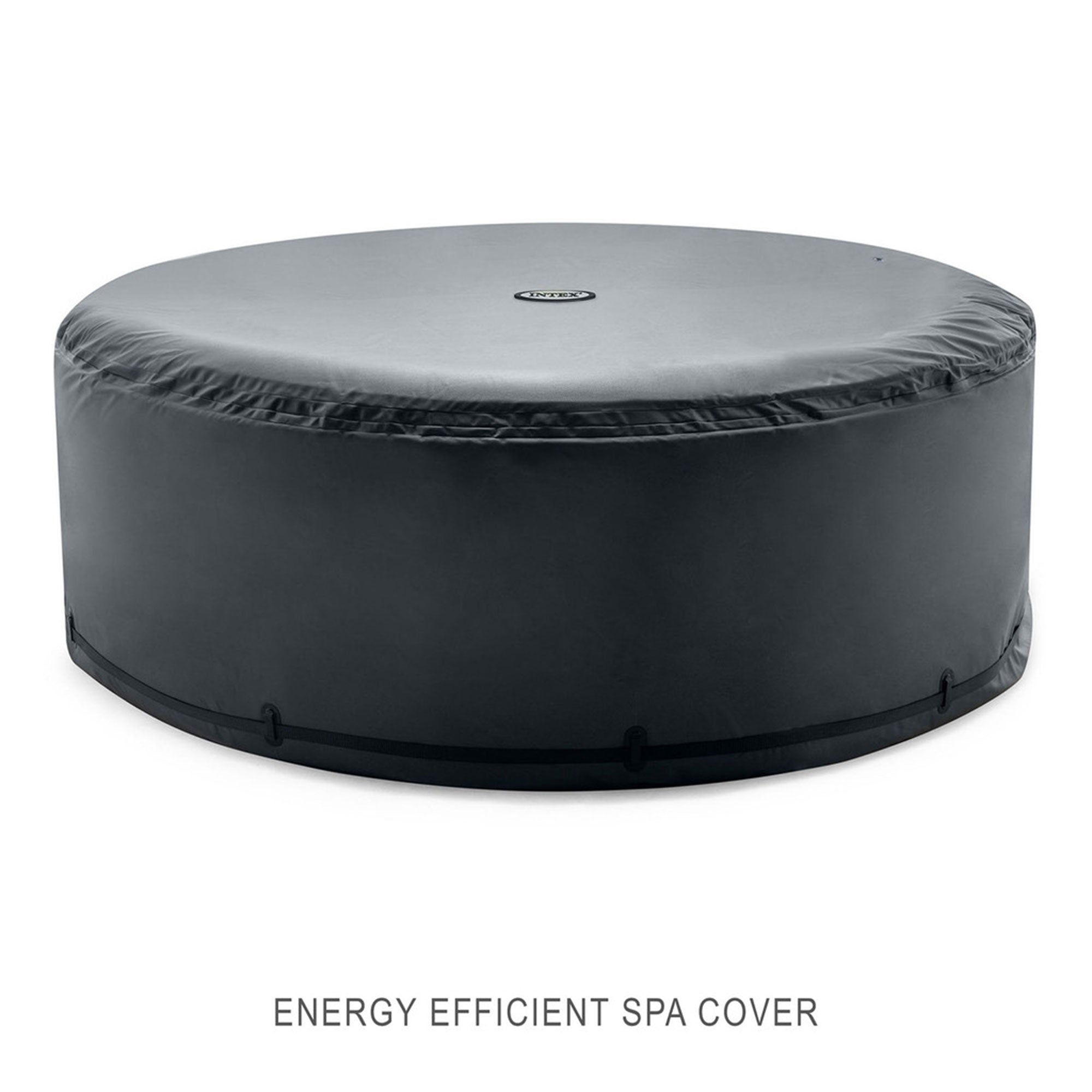 Intex Handheld Pool Vacuum with PureSpa 4 Person Inflatable Hot Tub, Sahara Tan