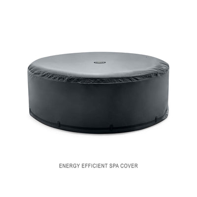 Intex Handheld Pool Vacuum with PureSpa 6 Person Inflatable Hot Tub, Sahara Tan - VMInnovations