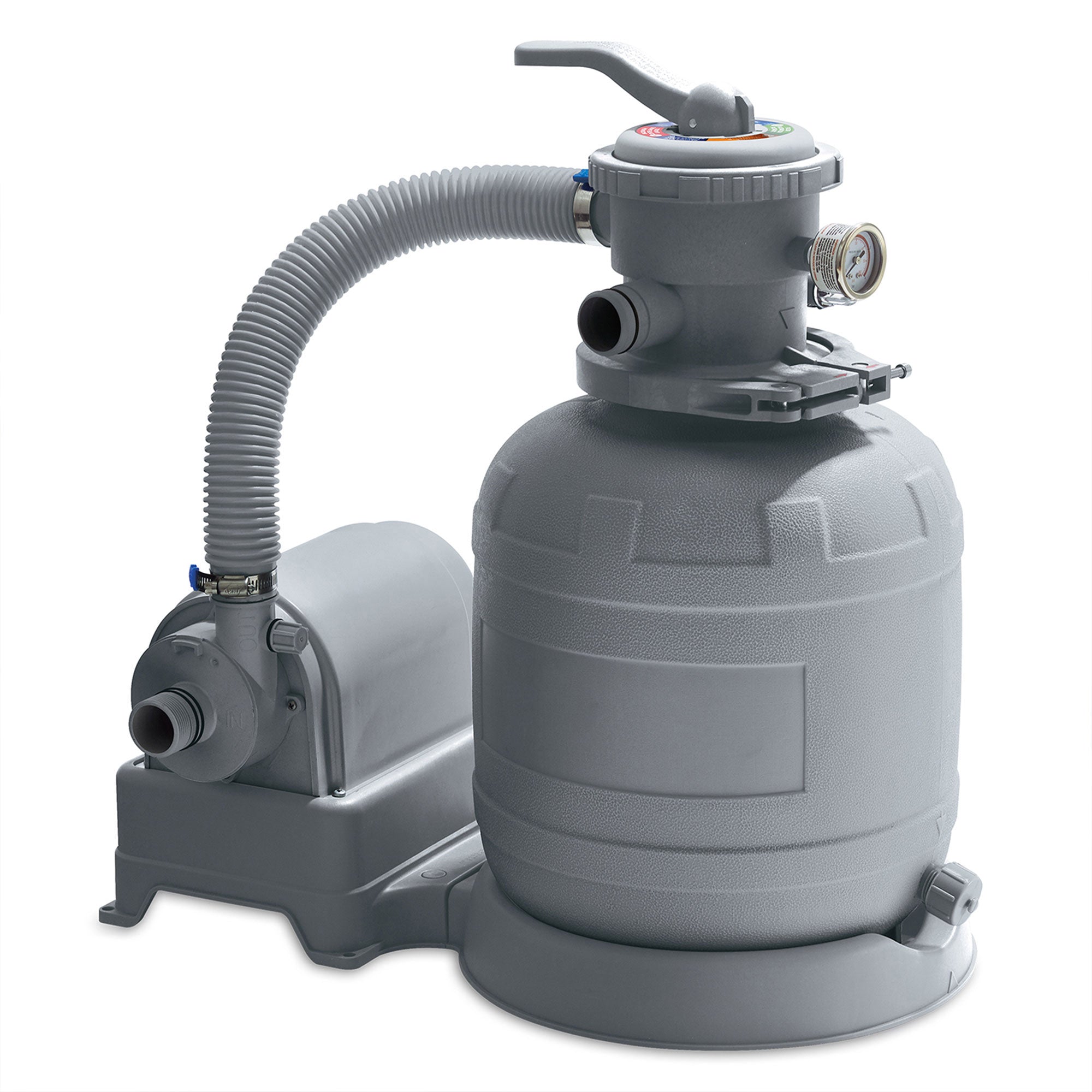 Funsicle 1600 GPH Sand Filter Pool Pump with Mystic White II Premium Filter Sand - VMInnovations