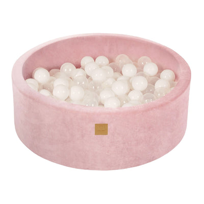 MeowBaby Soft Round 35 x 11.5 in. Baby Foam Ball Pit w/200 2.75 in. Balls, Pink