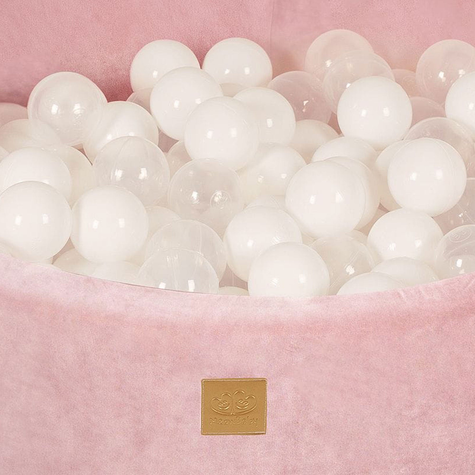 MeowBaby Soft Round 35 x 11.5 in. Baby Foam Ball Pit w/200 2.75 in. Balls, Pink - VMInnovations