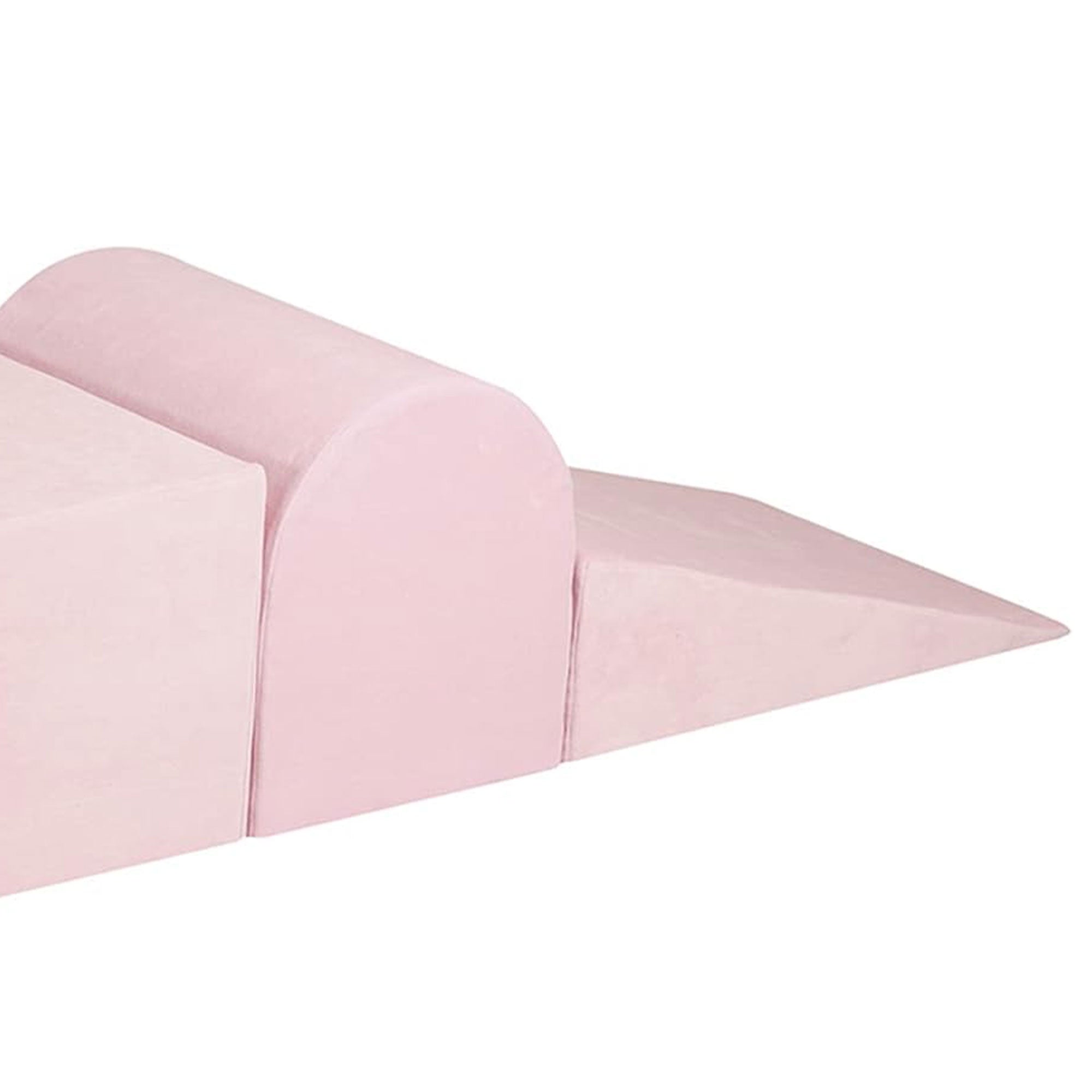 MeowBaby 3 Elements Soft Foam Climbing Blocks Playset with Velvet Cover, Pink - VMInnovations