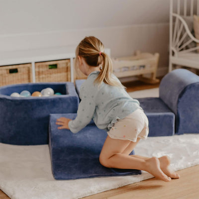 MeowBaby 3 Elements Soft Foam Climbing Blocks w/ Velvet Cover, Beige (Open Box)