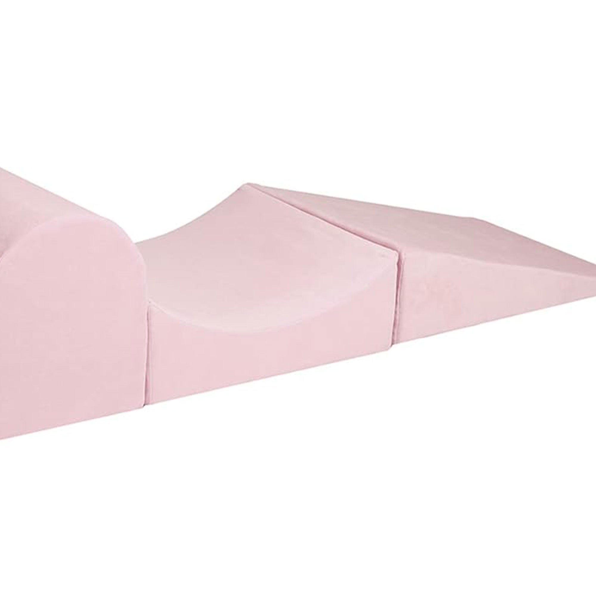 MeowBaby 4 Elements Foam Blocks Playset w/ Velvet Covers, Powder Pink (Open Box) - VMInnovations