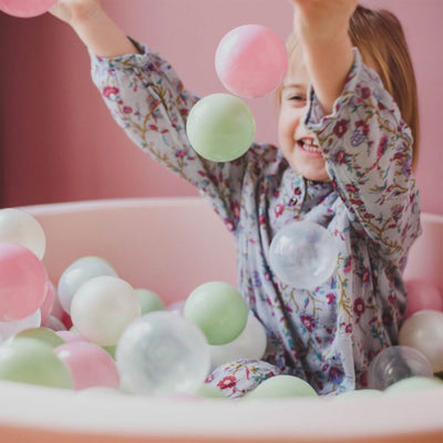 MeowBaby Soft Round 35 x 11.5 Inch Baby Foam Ball Pit with 200 Balls (Open Box) - VMInnovations