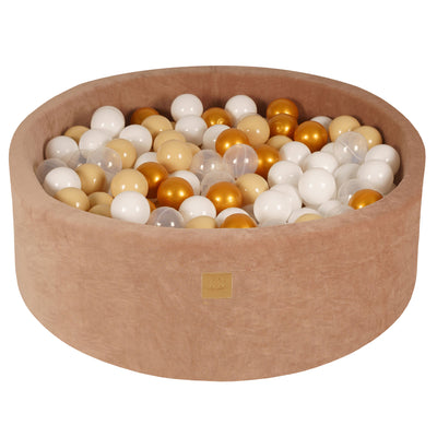 MeowBaby Soft Round 35 x 11.5 Inch Baby Foam Ball Pit with 200 2.75 Inch Balls - VMInnovations