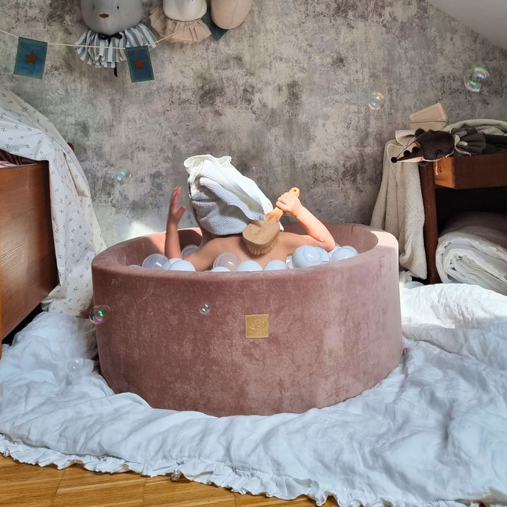 MeowBaby Soft Round 35 x 11.5" Baby Foam Ball Pit with 200 2.75" Balls(Open Box) - VMInnovations