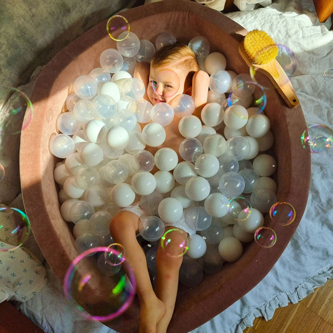 MeowBaby Soft Round 35 x 11.5" Baby Foam Ball Pit with 200 2.75" Balls(Open Box) - VMInnovations