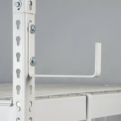 MonsterRax 3' x 8' Overhead Garage Storage Rack Holds 450 lbs, White (Open Box) - VMInnovations