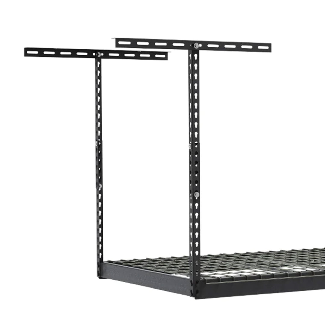 MonsterRax 4'x8' Overhead Garage Storage Rack Holds 500 lbs, Hammertone (Used)