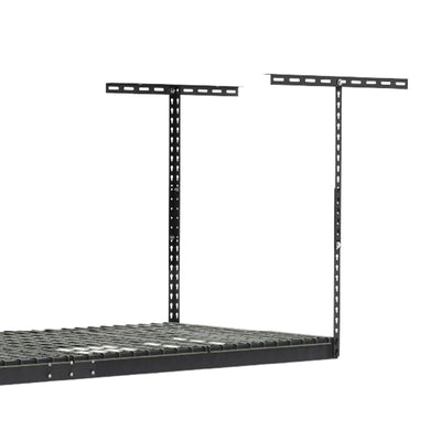 MonsterRax 4'x8' Overhead Garage Storage Rack Holds 500 lbs, Hammertone (Used) - VMInnovations