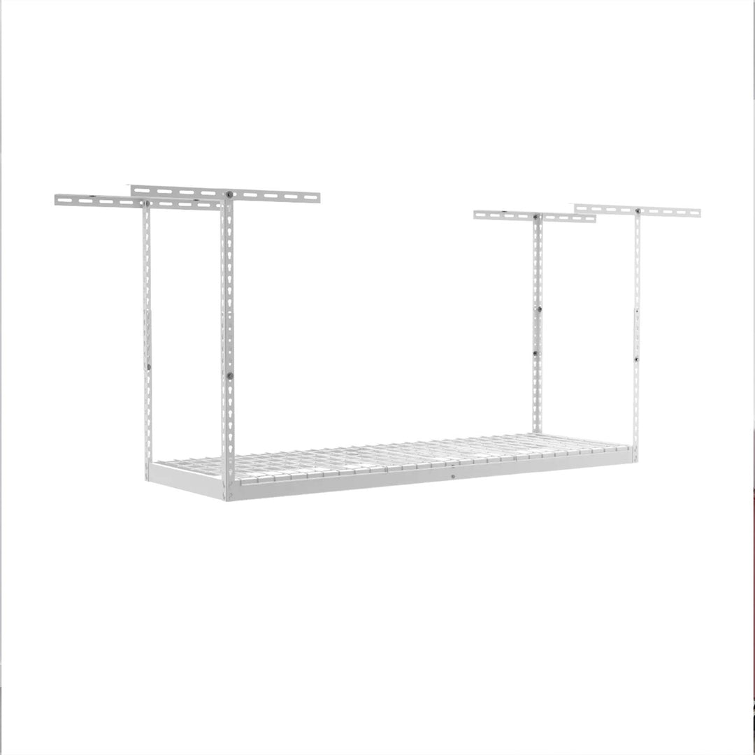 MonsterRax 4' x 6' Overhead Storage Rack Holds Up to 500 Pounds, White(Open Box)