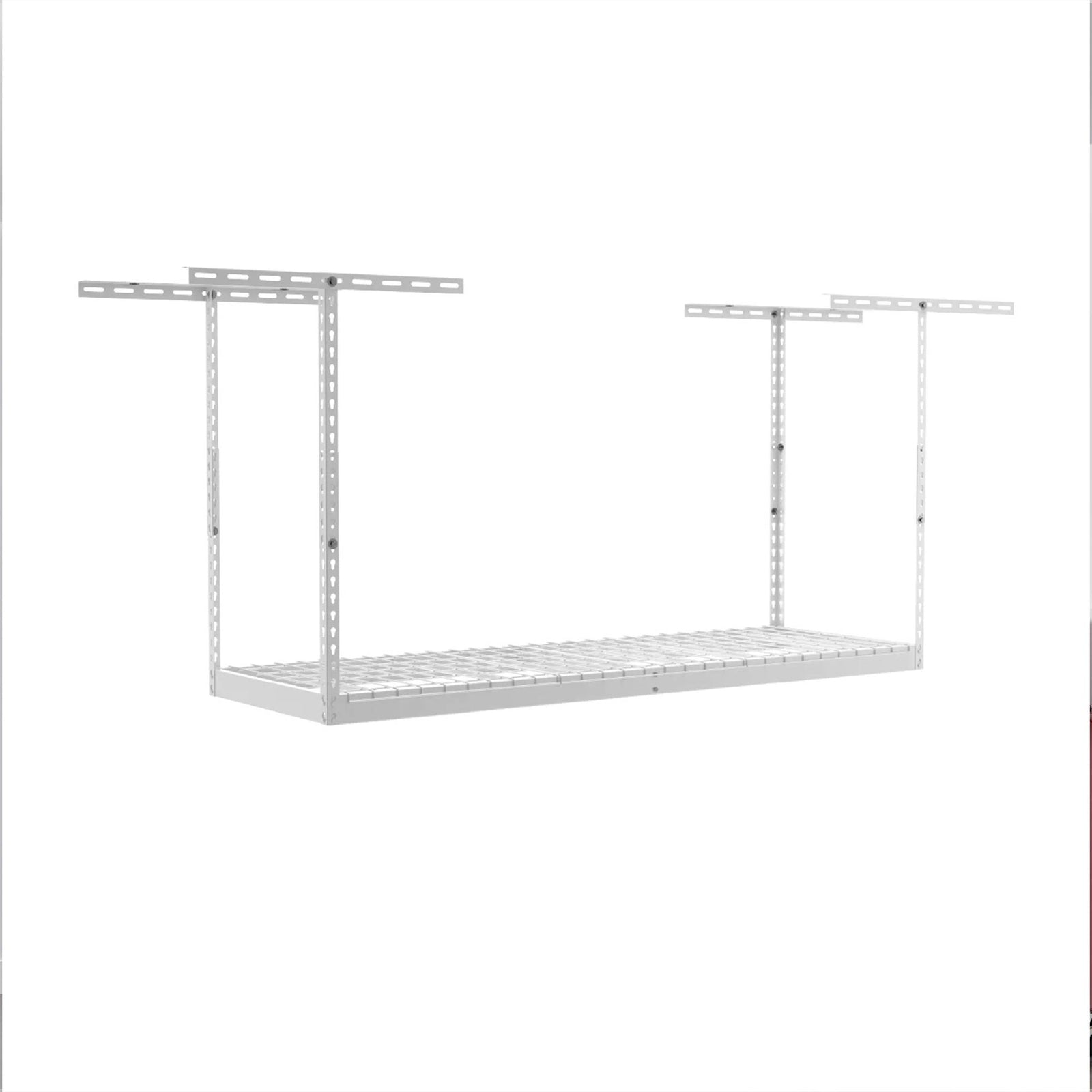 MonsterRax 4' x 6' Overhead Storage Rack Holds Up to 500 Pounds, White(Open Box) - VMInnovations