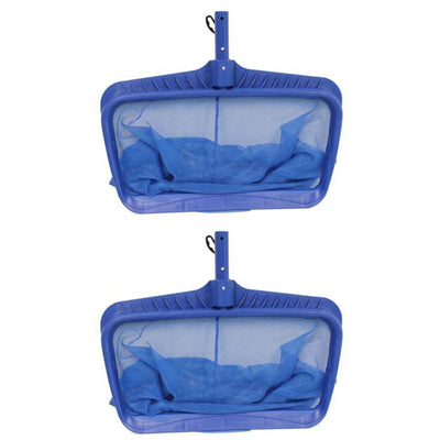 Swimline Hydro Tools Heavy Duty Attachable Deep Bag Leaf Rake Pool Net (2 Pack) - VMInnovations