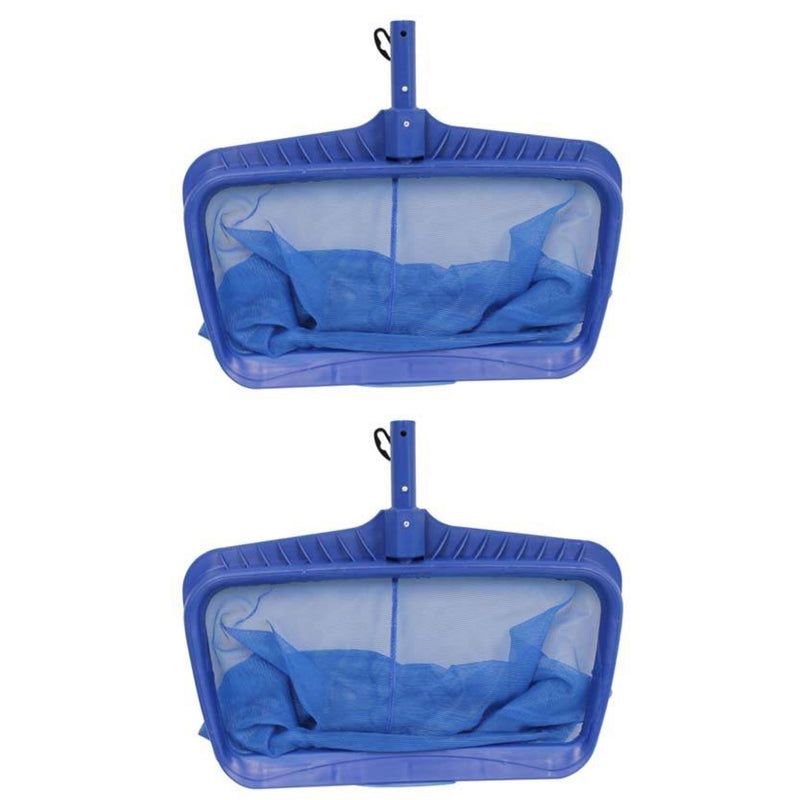 Swimline Hydro Tools Heavy Duty Attachable Deep Bag Leaf Rake Pool Net (2 Pack)