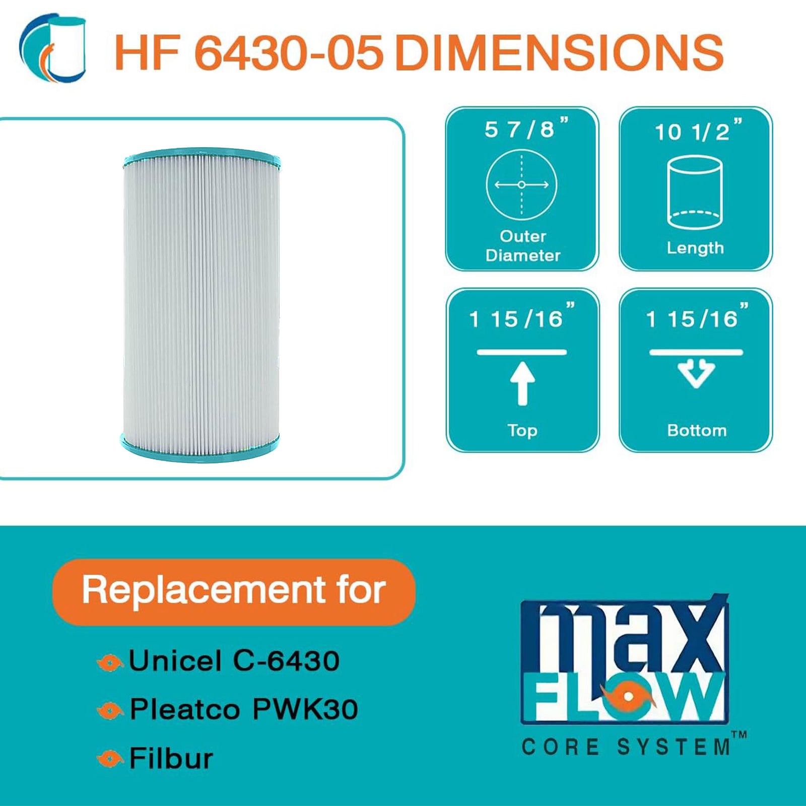Hurricane 3 Pk Elite Aseptic Cartridge Filter for C-6430RA, PWK30-M, & FC-3915-M - VMInnovations