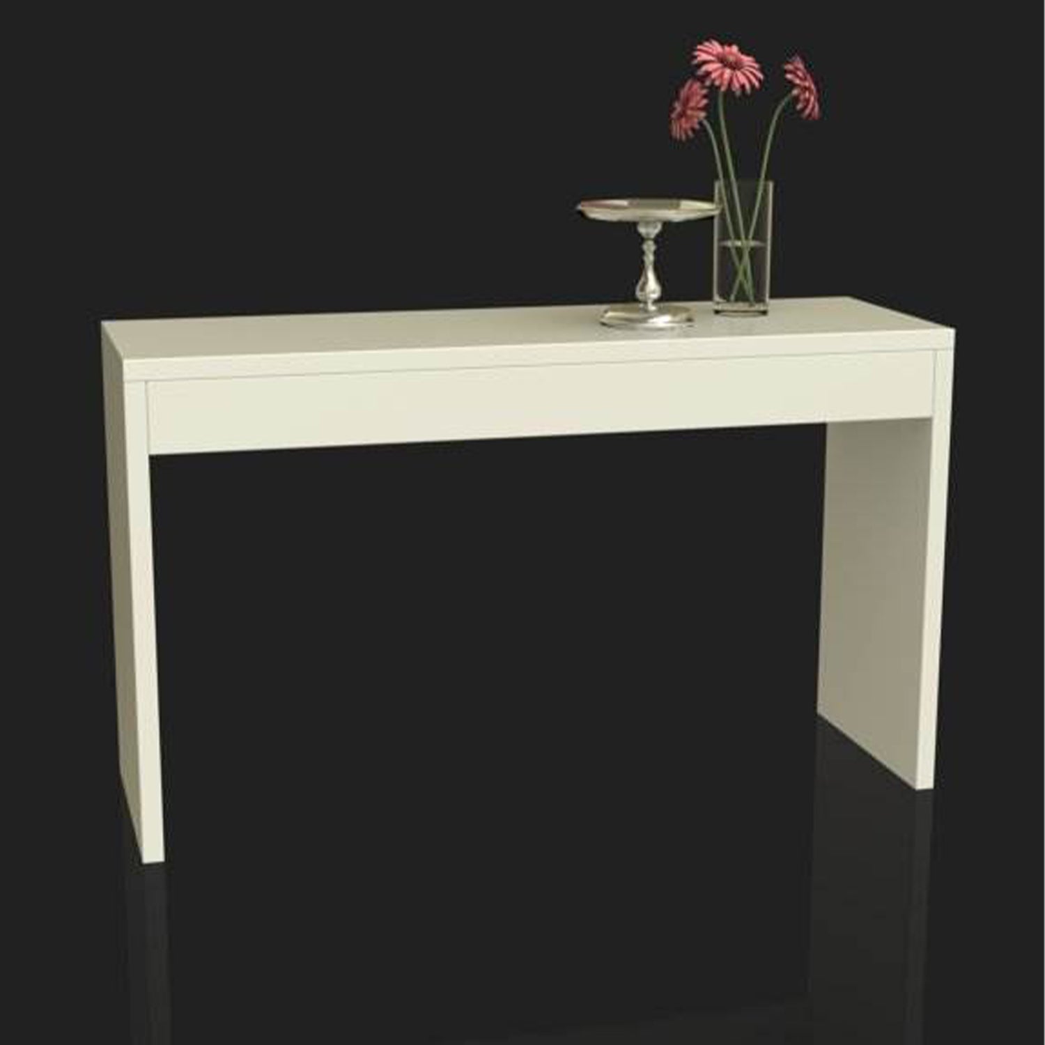 Northfield Collection Wood Console Hallway Sofa Table - White | 111091W