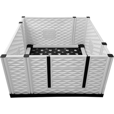 EZwhelp EZclassic 48" x 48" Dog Whelping Box Tall Playpen with Rails, Black - VMInnovations