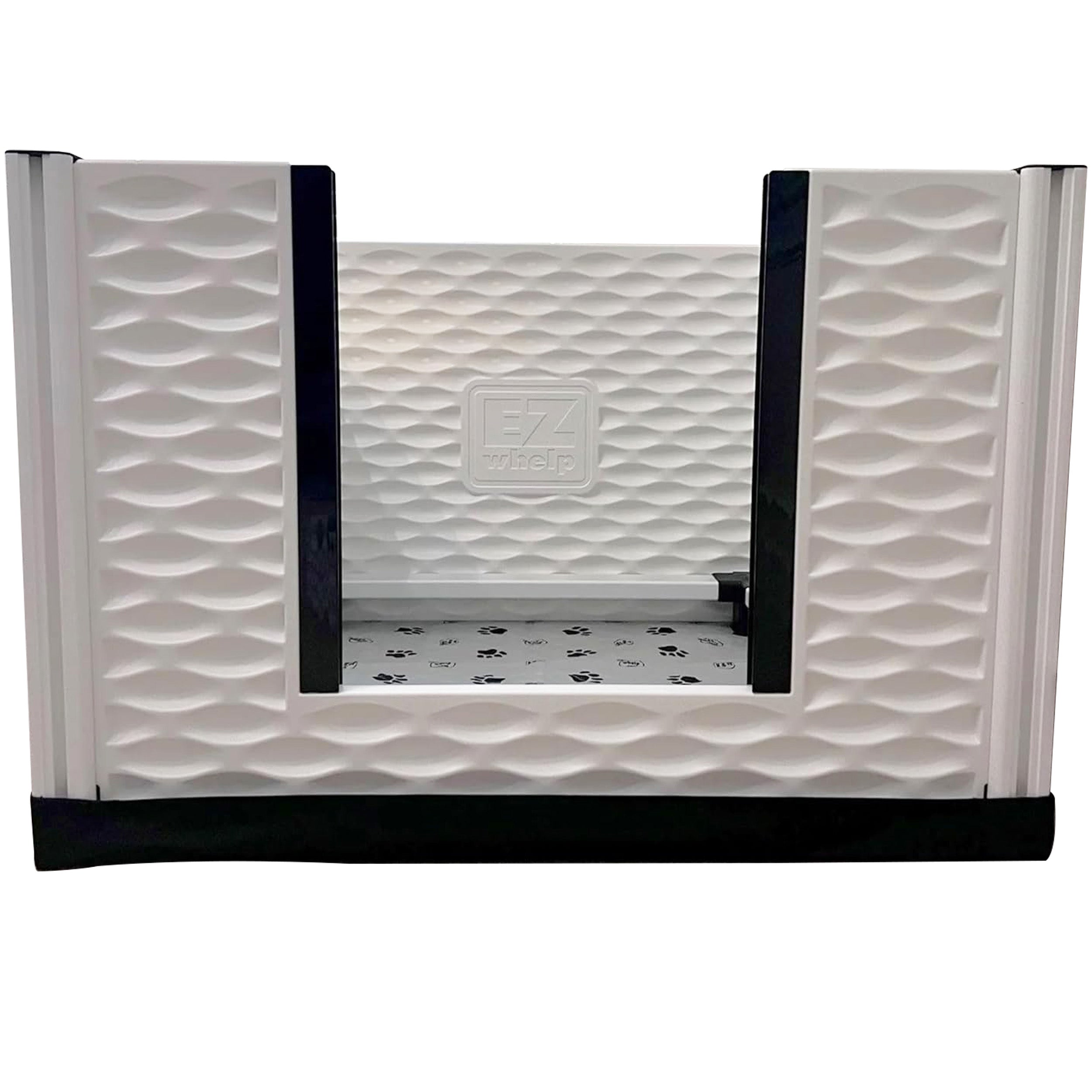 EZwhelp EZclassic 38" x 38" Dog Whelping Box Tall Playpen w/Rails & Liner, Gray - VMInnovations
