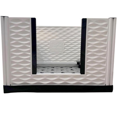 EZwhelp EZclassic 38" x 38" Dog Whelping Box Tall Playpen w/Rails & Liner, Gray - VMInnovations