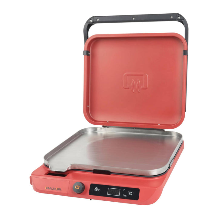 Razor I-Razor Portable Electric Griddle w/Temperature Control, Red (Open Box)