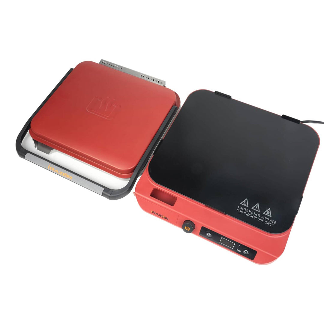 Razor I-Razor Portable Electric Induction Griddle with Temperature Control, Red