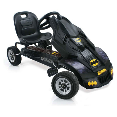 Hauck Batmobile Pedal Go Kart Batman Vehicle for Kids, Black (Open Box)