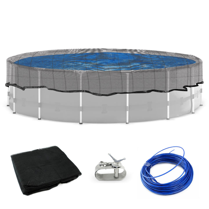 Swimline 15' Round Above Ground Swimming Pool Leaf Net Top Cover | CO915