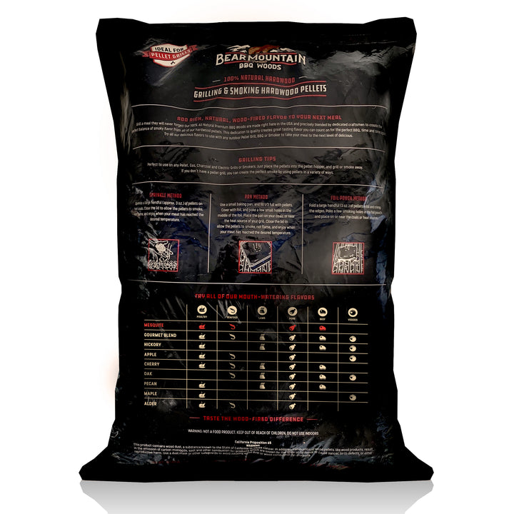 Bear Mountain BBQ Premium All Natural Hardwood Mesquite Smoker Pellets (4 Pack)