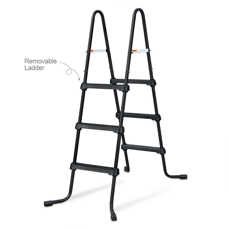 Funsicle SureStep 36 Inch 3 Stair Pool Ladder with 10&