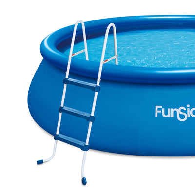 Funsicle 36” SureStep 3 Stair Pool Ladder w/ 10' x 30" QuickSet Inflatable Pool - VMInnovations