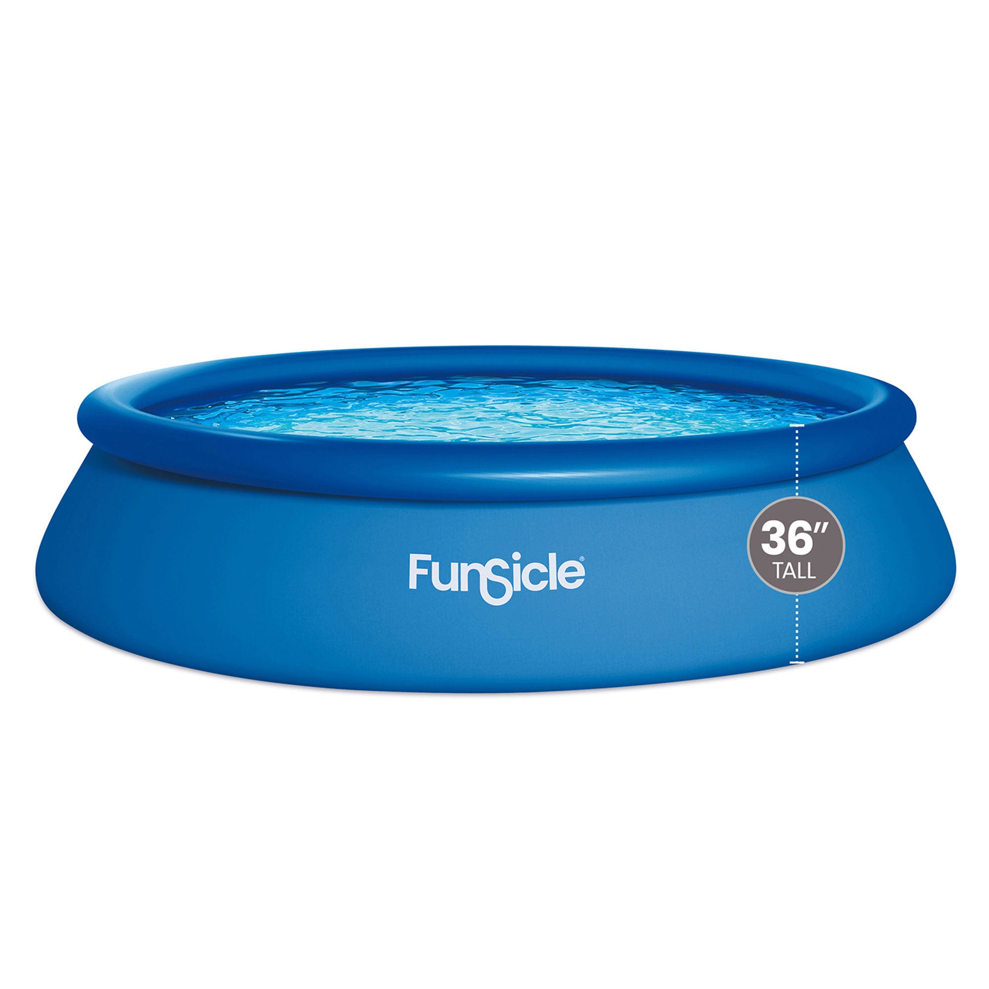 Funsicle 36” SureStep 3 Stair Pool Ladder w/ 15' x 36" QuickSet Inflatable Pool - VMInnovations