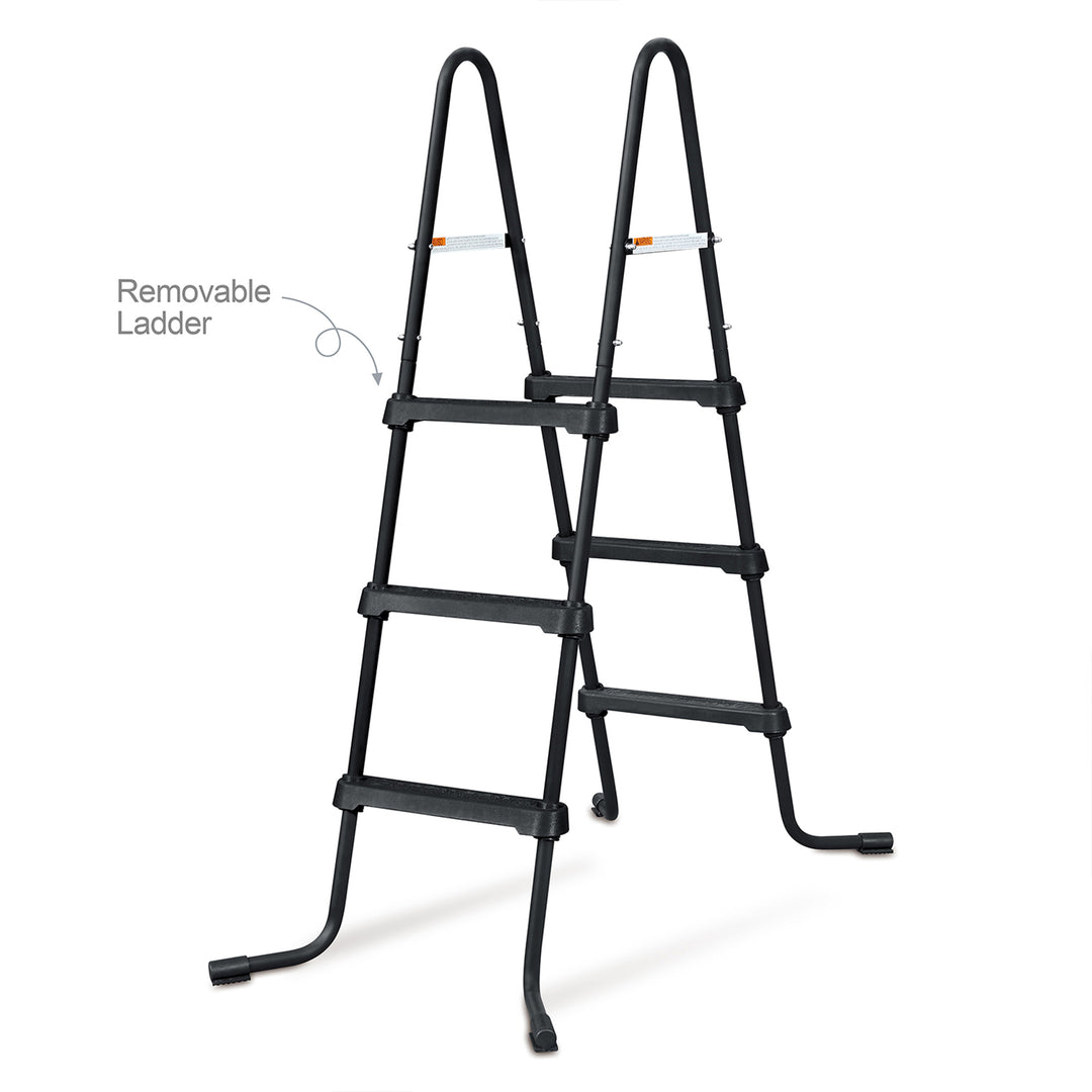 Funsicle SureStep 36 Inch 3 Stair Pool Ladder with QuickSet Above Ground Pool