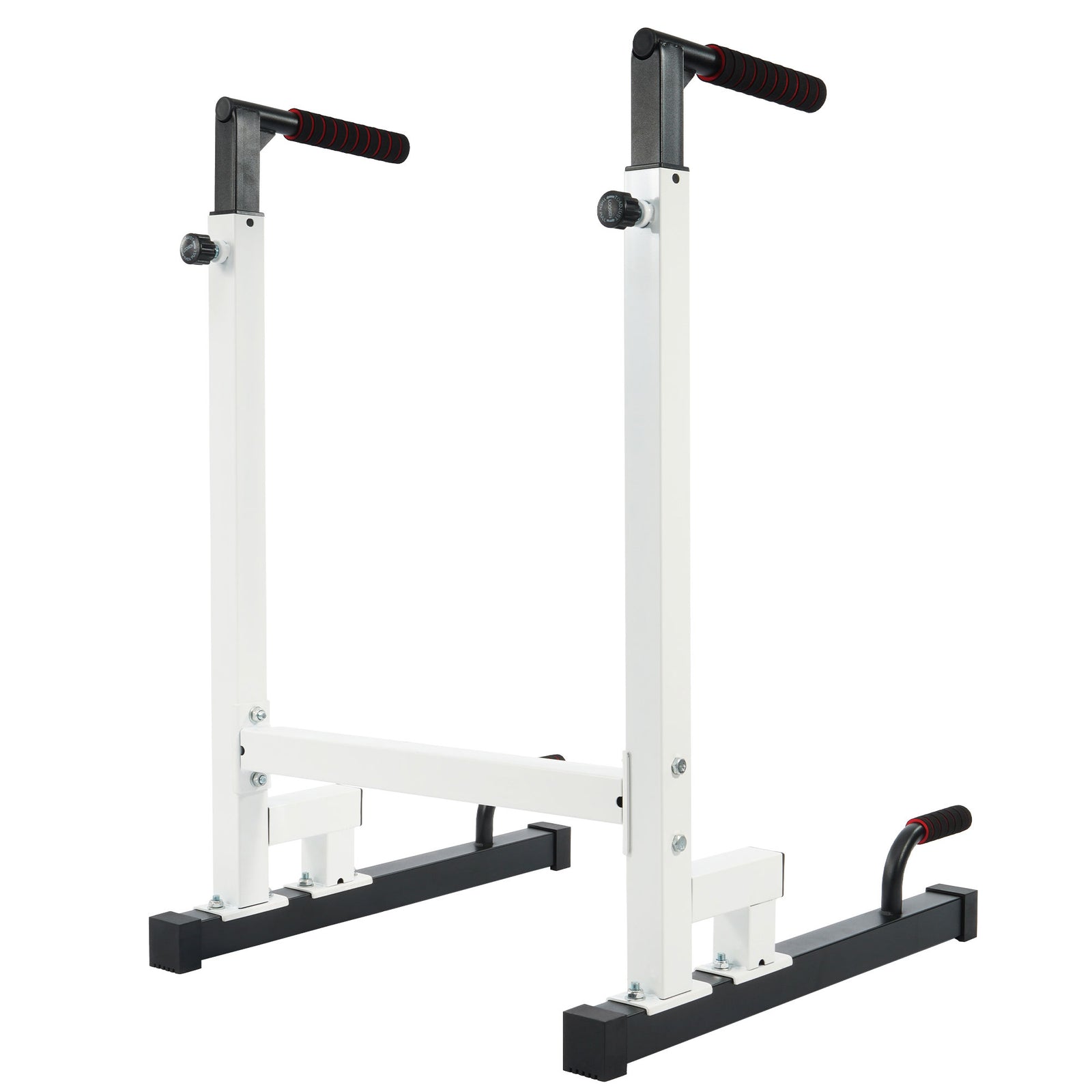 BalanceFrom Multi Function Home Gym Exercise Dip Stand, 500lb Capacity, White - VMInnovations