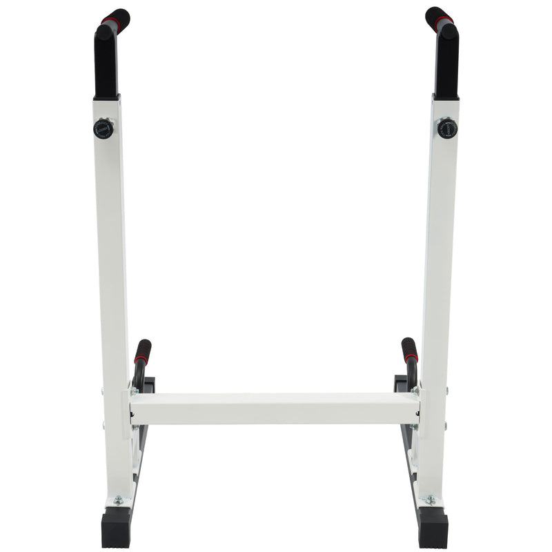 BalanceFrom Multi Function Home Gym Exercise Dip Stand, 500lb Capacity, White