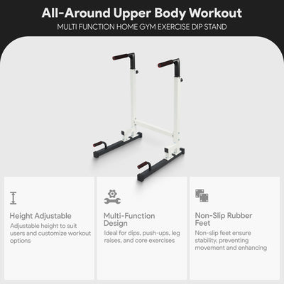 BalanceFrom Multi Function Gym Exercise Dip Stand, 500lb Capacity(For Parts) - VMInnovations