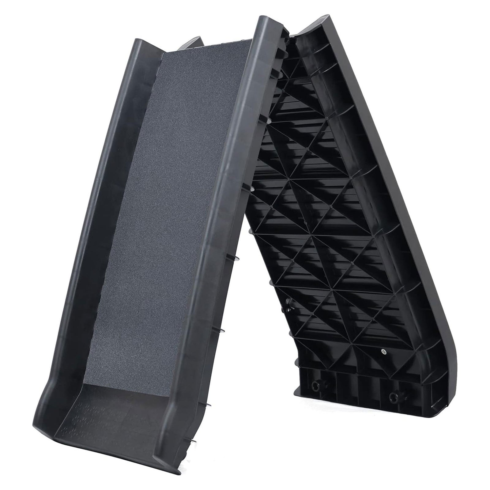 Elevon Folding Pet Ramp, Portable Lightweight, High Traction Surface, 62", Black - VMInnovations