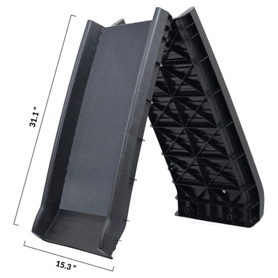 Elevon Folding Pet Ramp, Lightweight, High Traction, 62", Black (Open Box) - VMInnovations