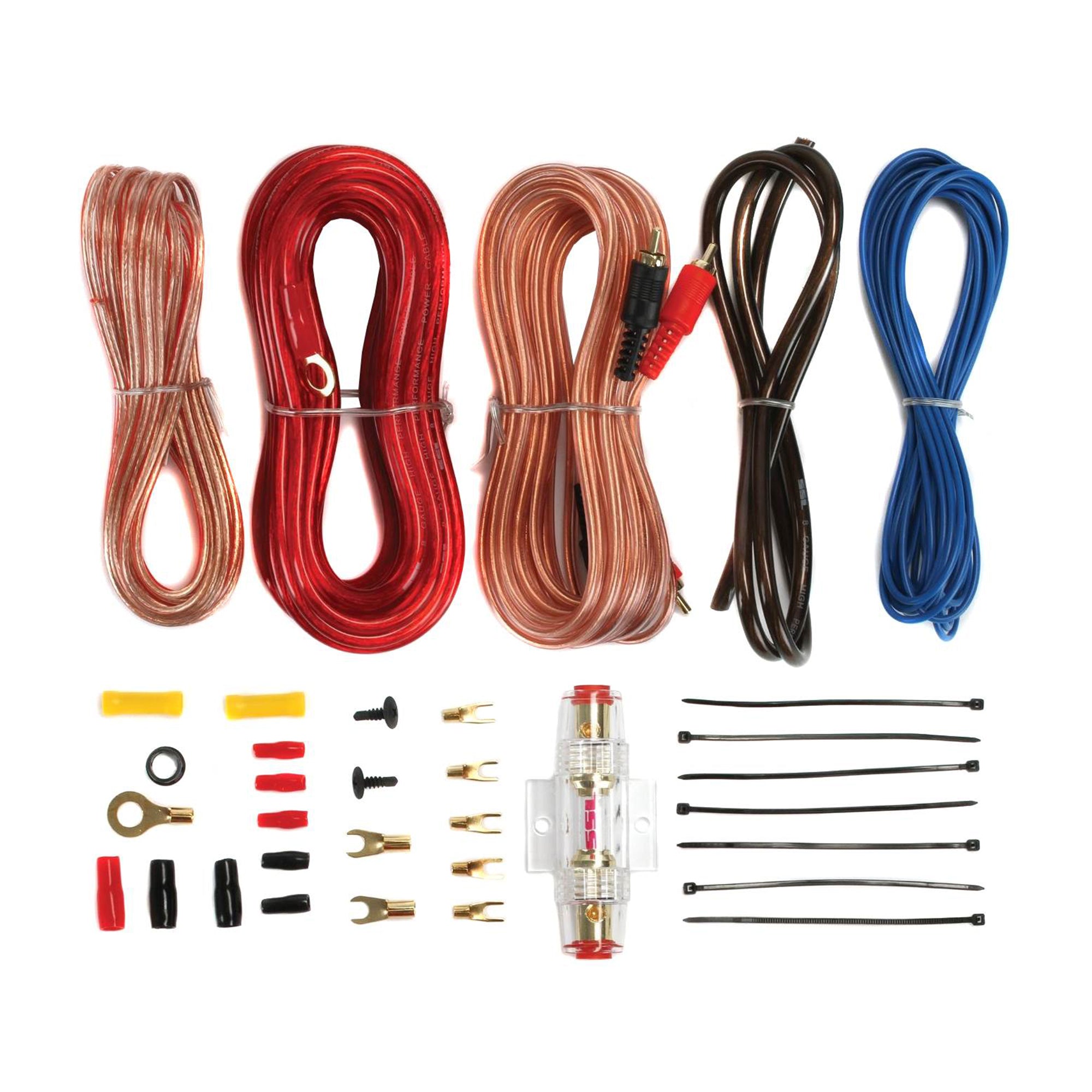 New BOSS R1100M 1100W Mono Car Audio Amplifier Amp & 8 Gauge Amp Wiring Kit - VMInnovations