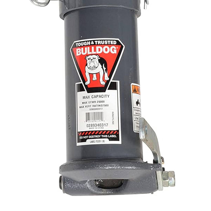 Bulldog Round Gooseneck Coupler with Easy Grip Locking Handle and Tight Ball Fit