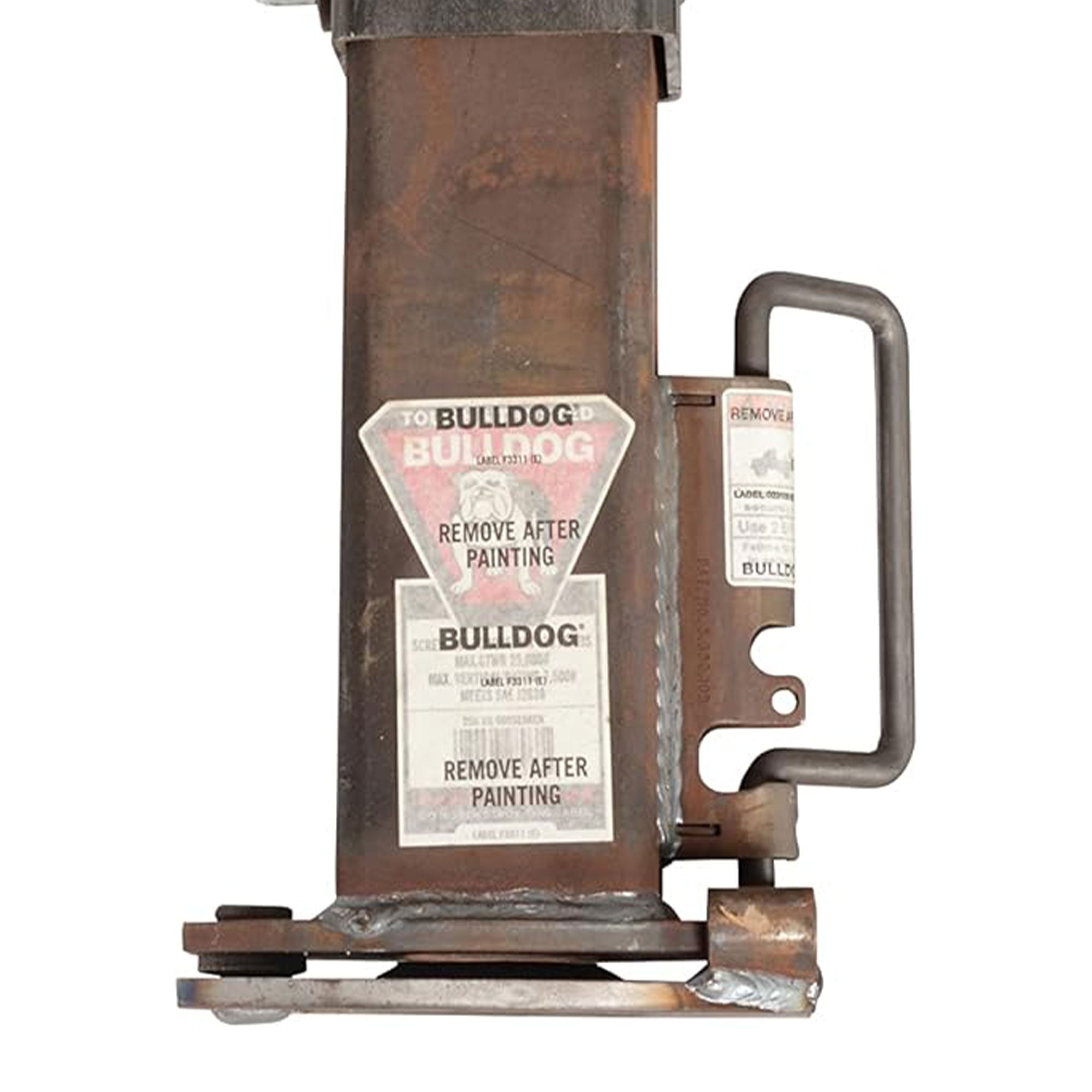 Bulldog Coupler Adjustable Pin with Square Tube Gooseneck Coupler and Hammerblow - VMInnovations