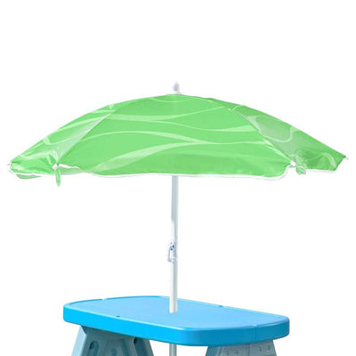 Step2 Sun & Shade Toddler Outdoor Picnic Table with Umbrella, Multi Colored