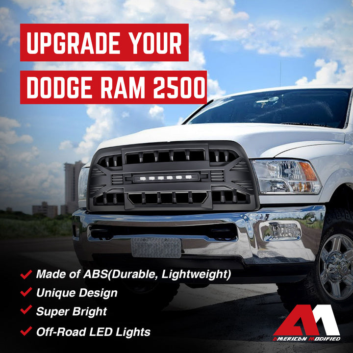 AMERICAN MODIFIED Armor Grille for '13-'18 Dodge Ram 2500/3500, Black (Open Box)