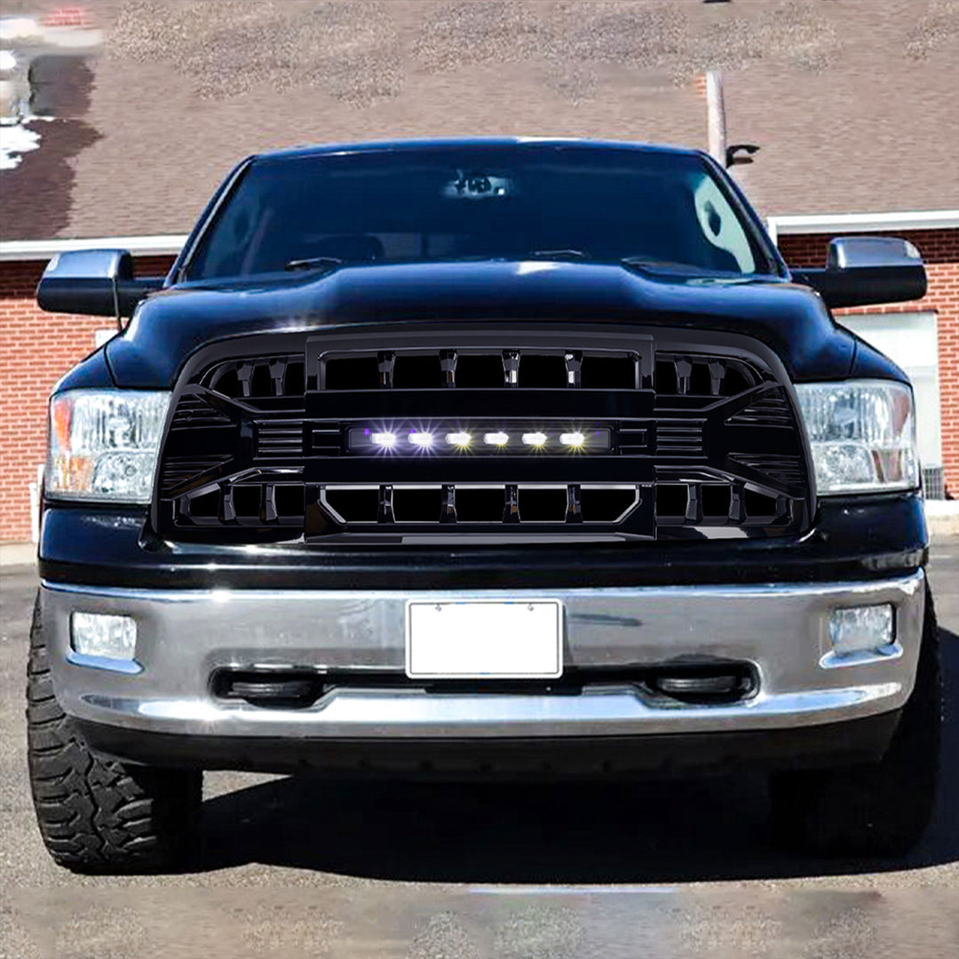 AMERICAN MODIFIED Armor Grille for 2013-2018 Dodge Ram 2500/3500, Glossy Black