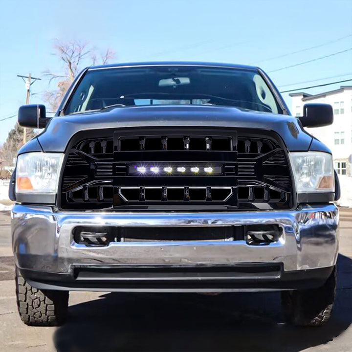 AMERICAN MODIFIED Armor Grille for 2013-2018 Dodge Ram 2500/3500, Glossy Black