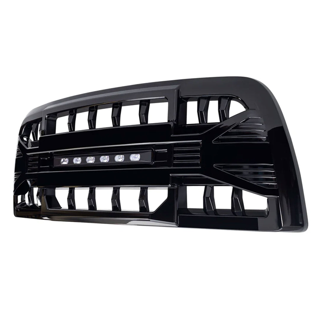 AMERICAN MODIFIED Armor Grille for 2013-2018 Dodge Ram 2500/3500, Glossy Black