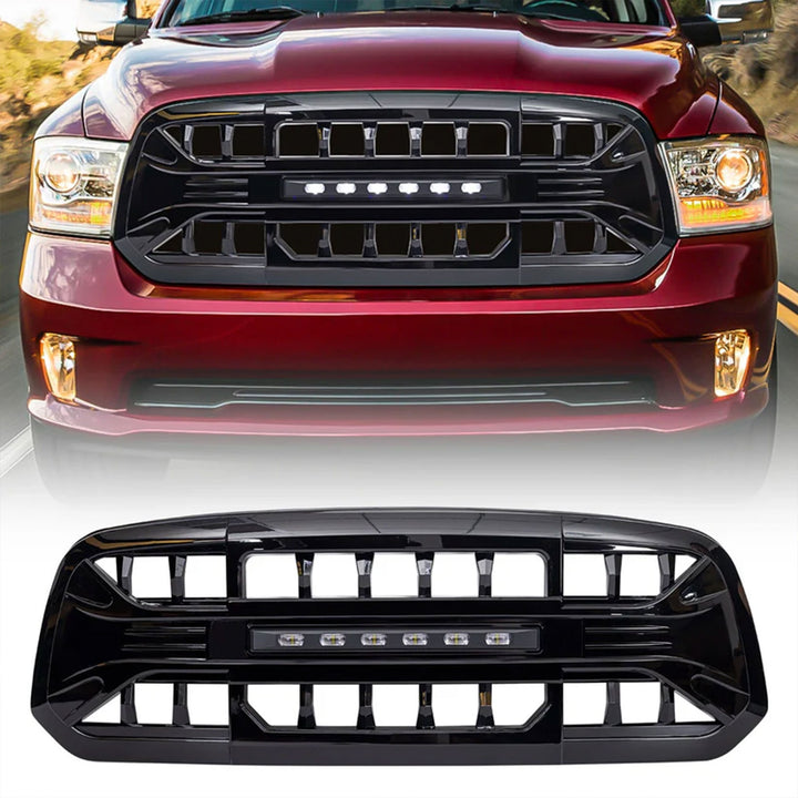 AMERICAN MODIFIED Armor Grille for 13-18 Dodge Ram 1500, 19-23 Ram 1500, Black